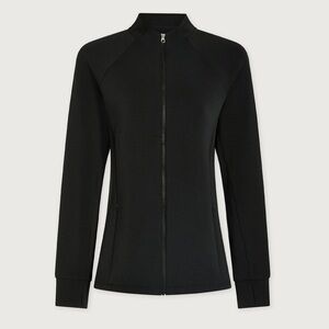 Varley Hayden Zip-Through Sweat Zip Up Jacket in Black